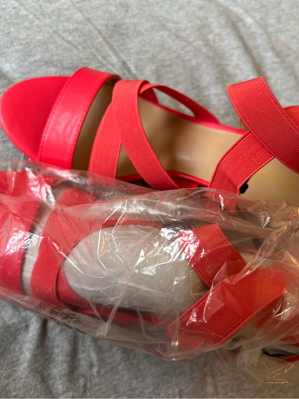 Liz Claiborne Coral Strappy Elastic Wedge Sandals - Picture 7 of 10
